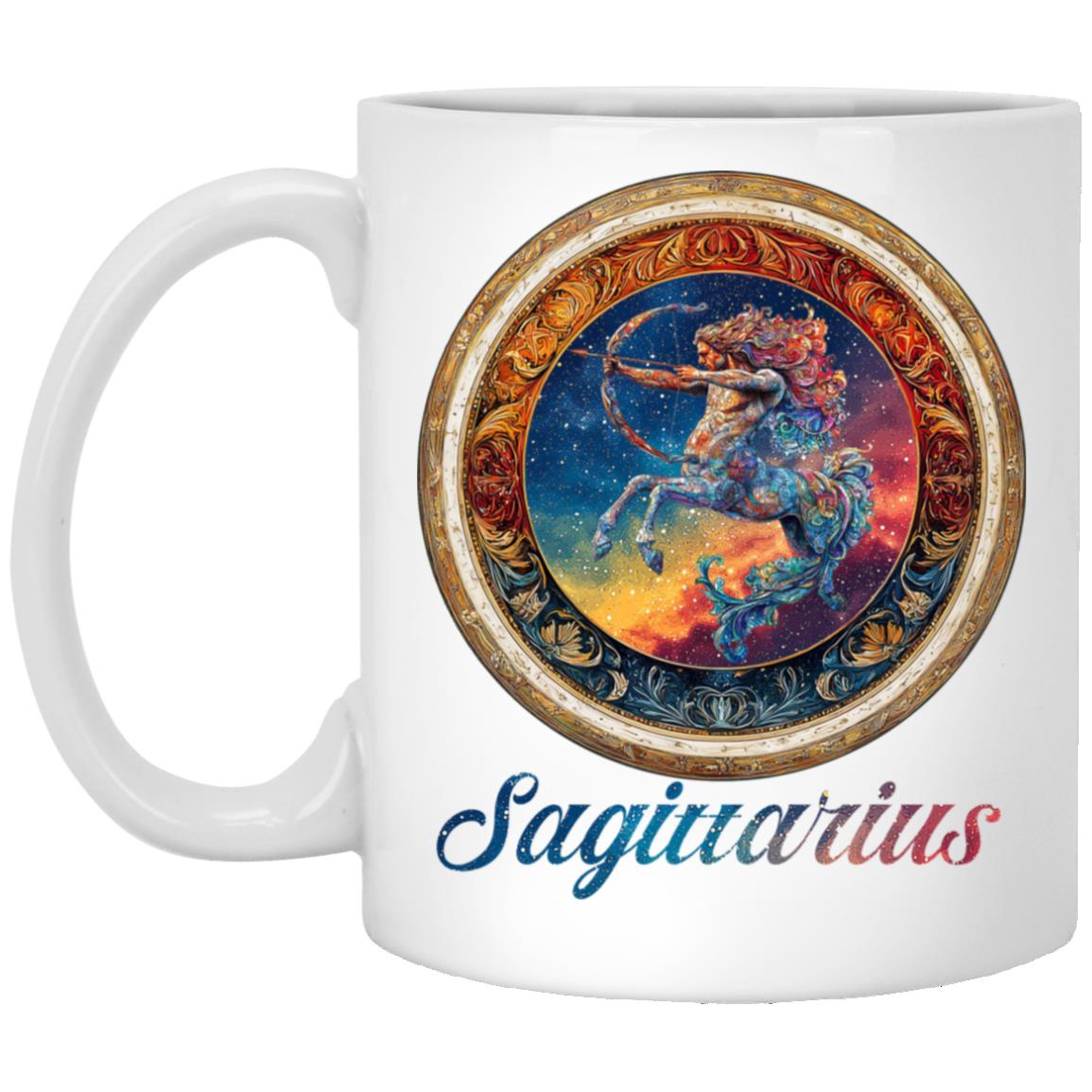 11oz White Mug Zodiac Sagittarius