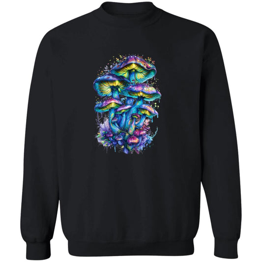 Pullover Sweatshirt Colorful Mushroom Cluster