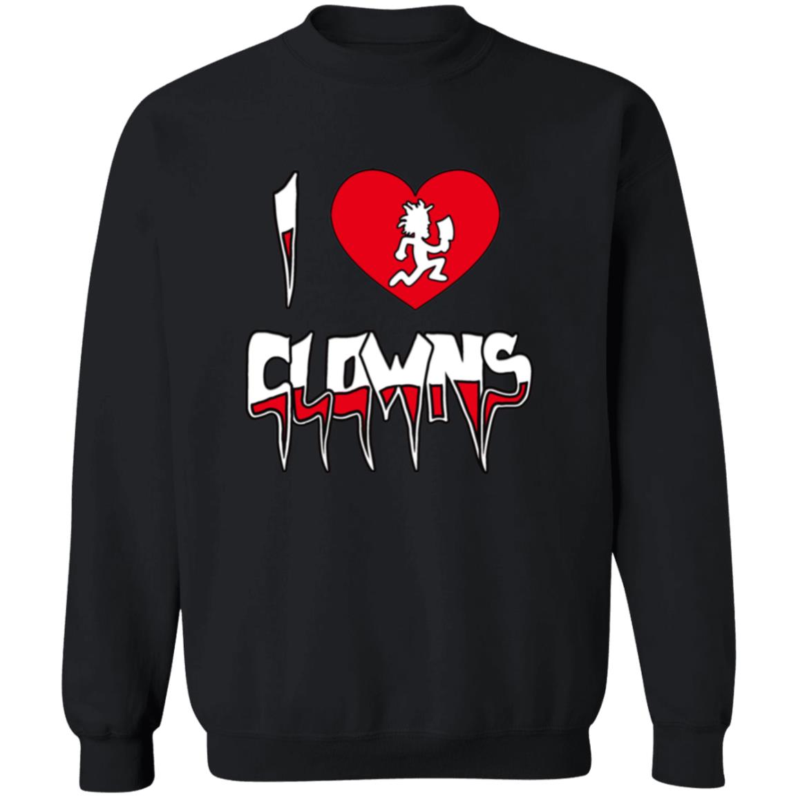 Pullover Sweatshirt I Love Clowns