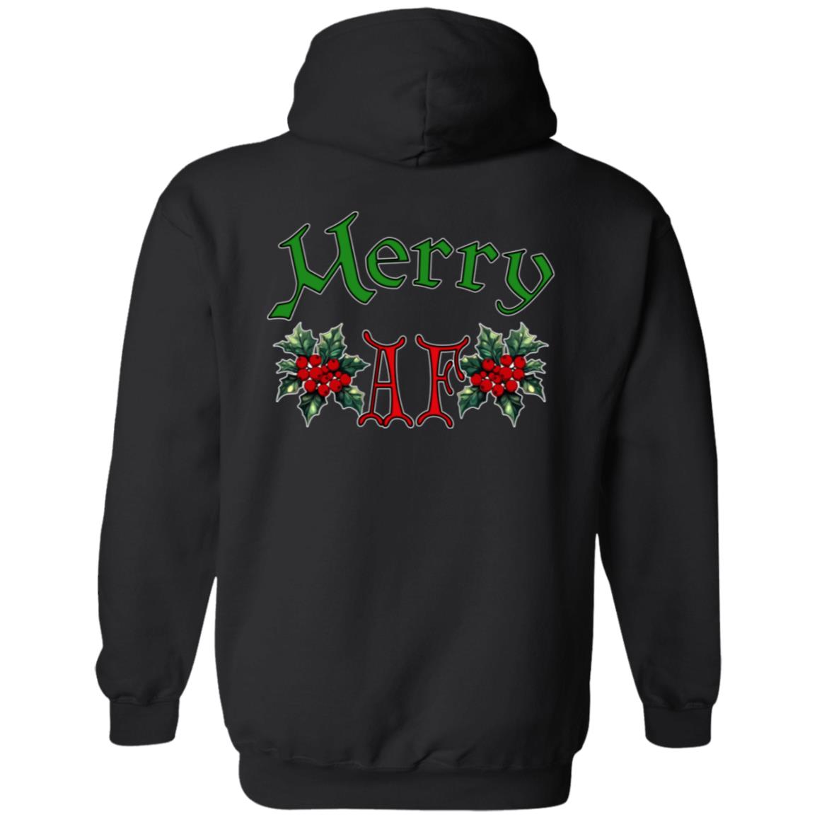 Zip Up Hooded Sweatshirt Merry AF