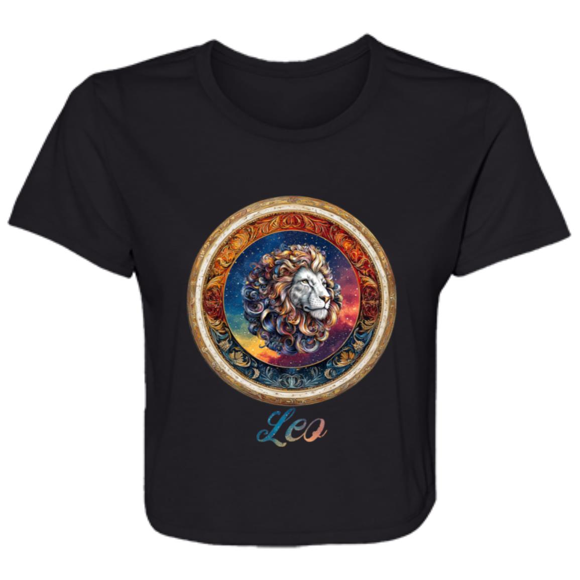 Flowy Cropped Tee Zodiac Leo