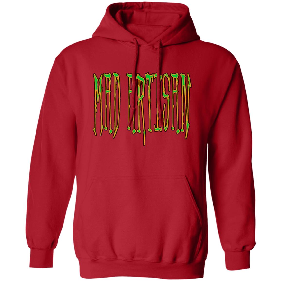 Pullover Hoodie Mad Artisan Green Logo