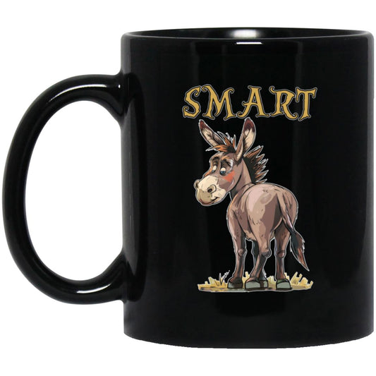 11oz Black Mug Smart Ass