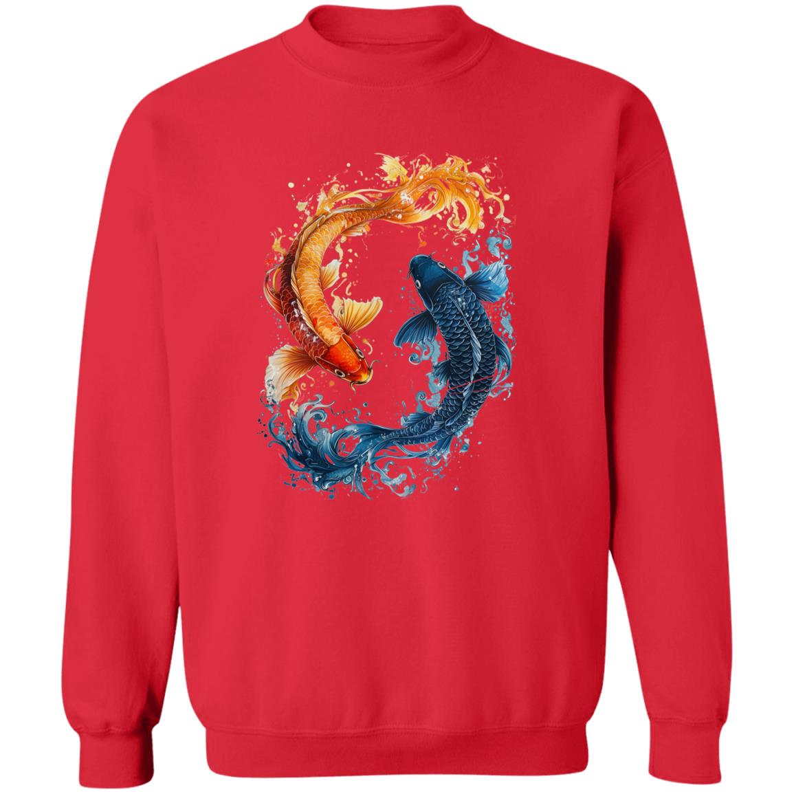 Pullover Sweatshirt Koi Fish