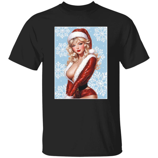 Oversized T-Shirt Santa Pin Up Lady