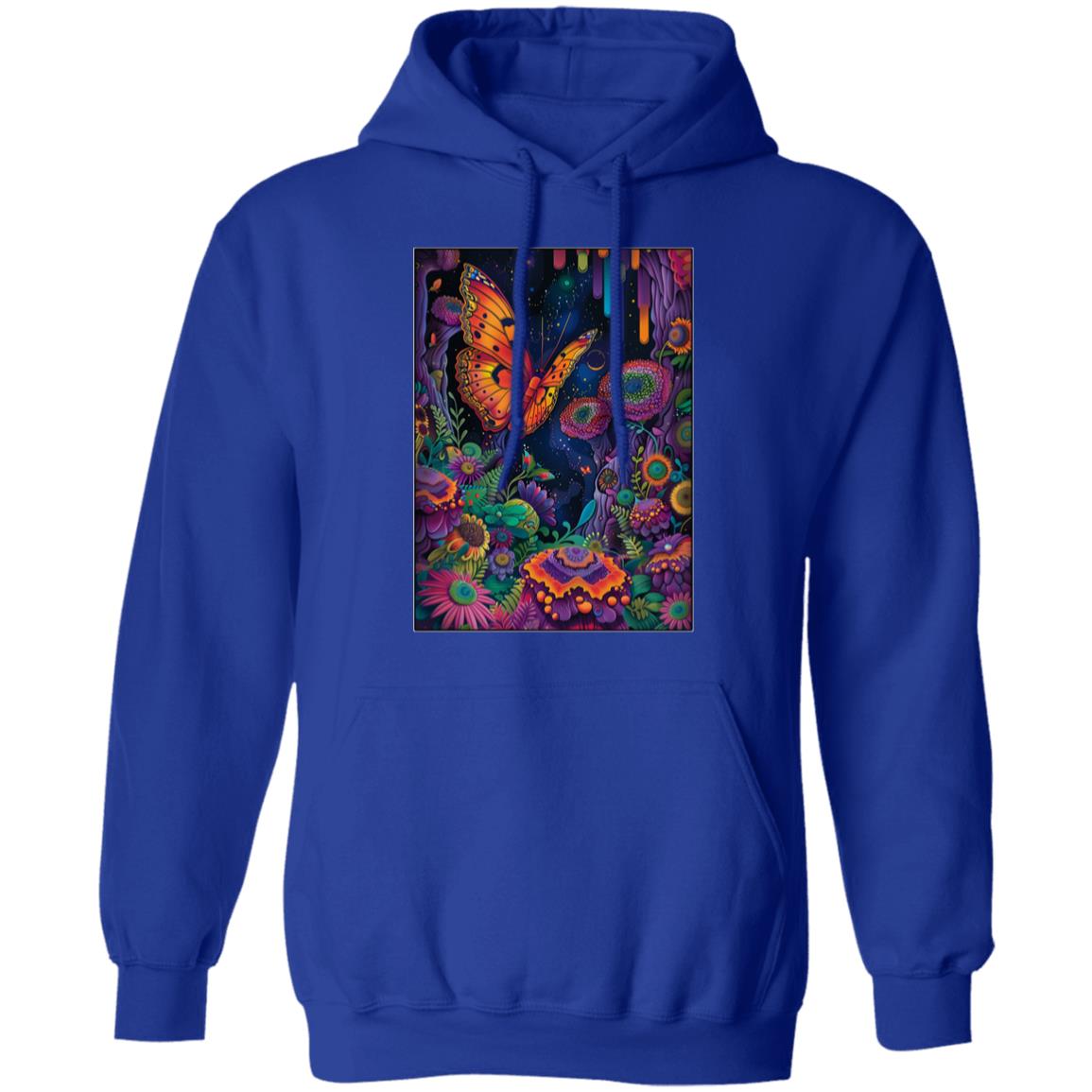 Pullover Hoodie Psychedelic Butterfly