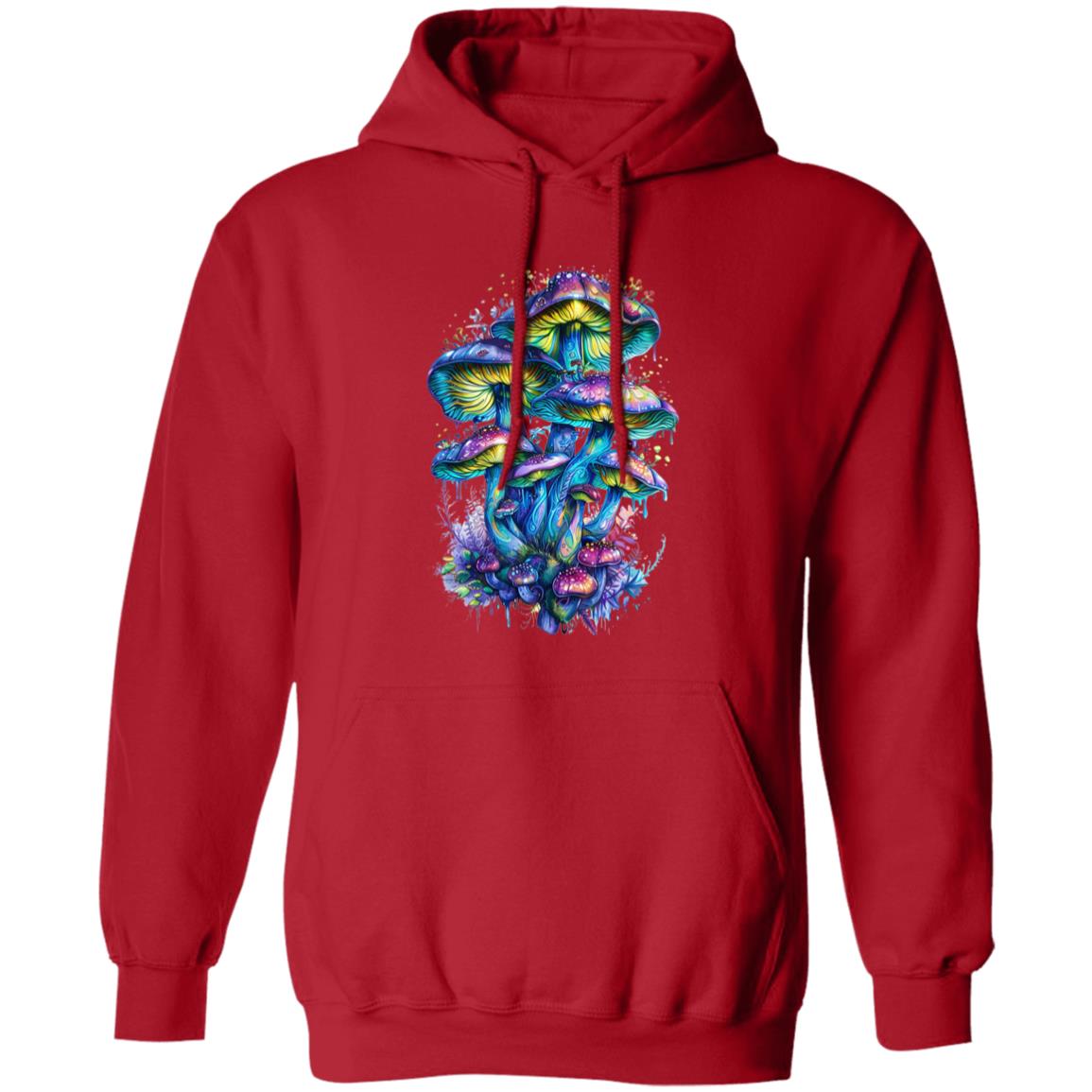 Pullover Hoodie Colorful Mushroom Cluster