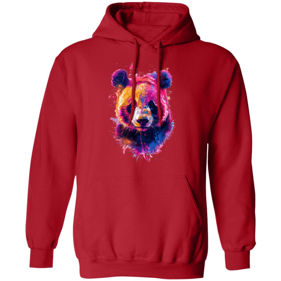 Pullover Hoodie Abstract Panda