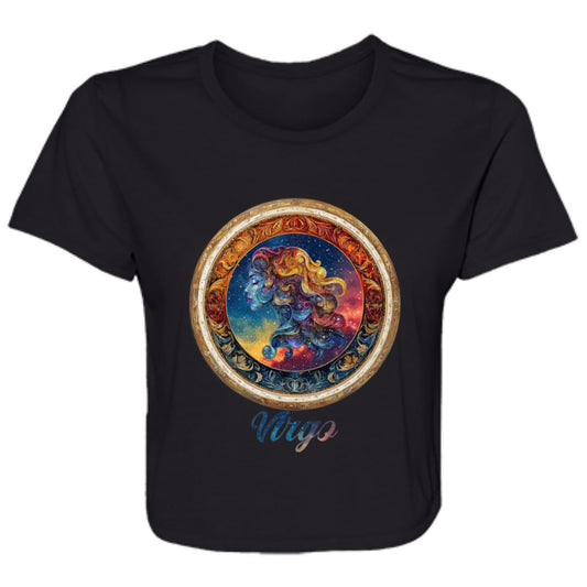 Flowy Cropped Tee Zodiac Virgo
