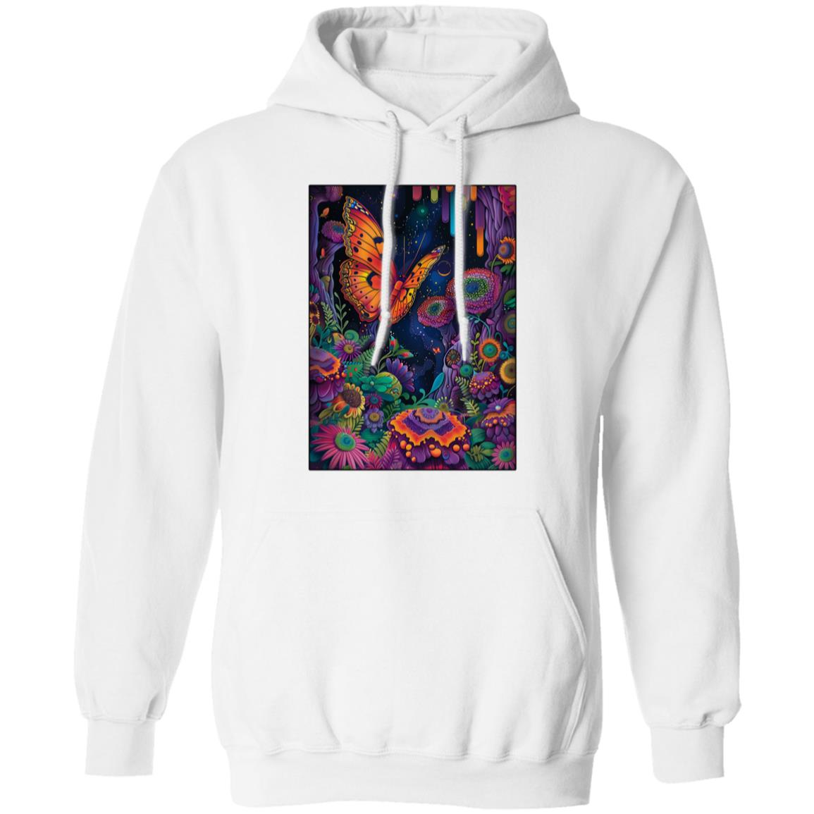 Pullover Hoodie Psychedelic Butterfly