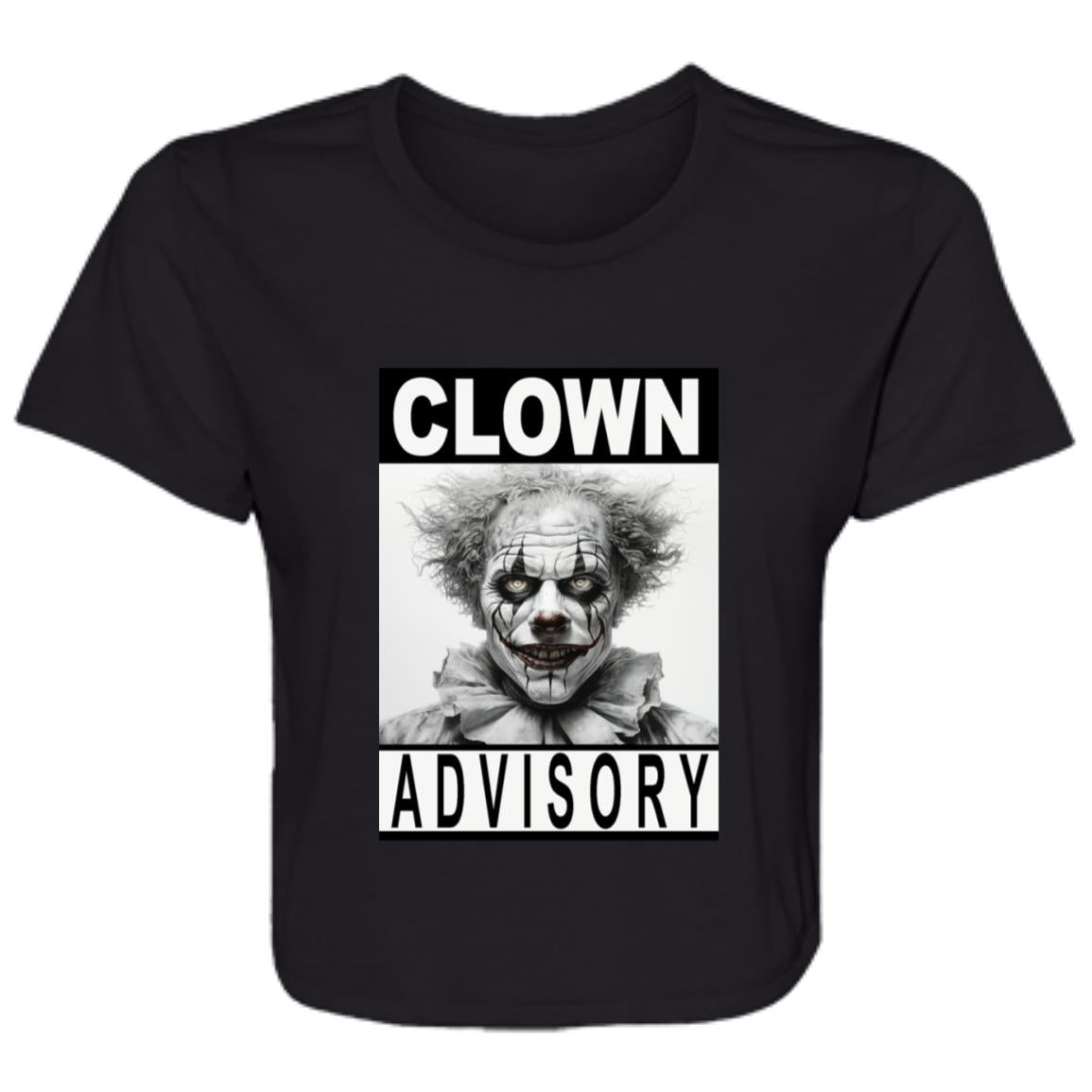 Flowy Cropped Tee Clown Advisory