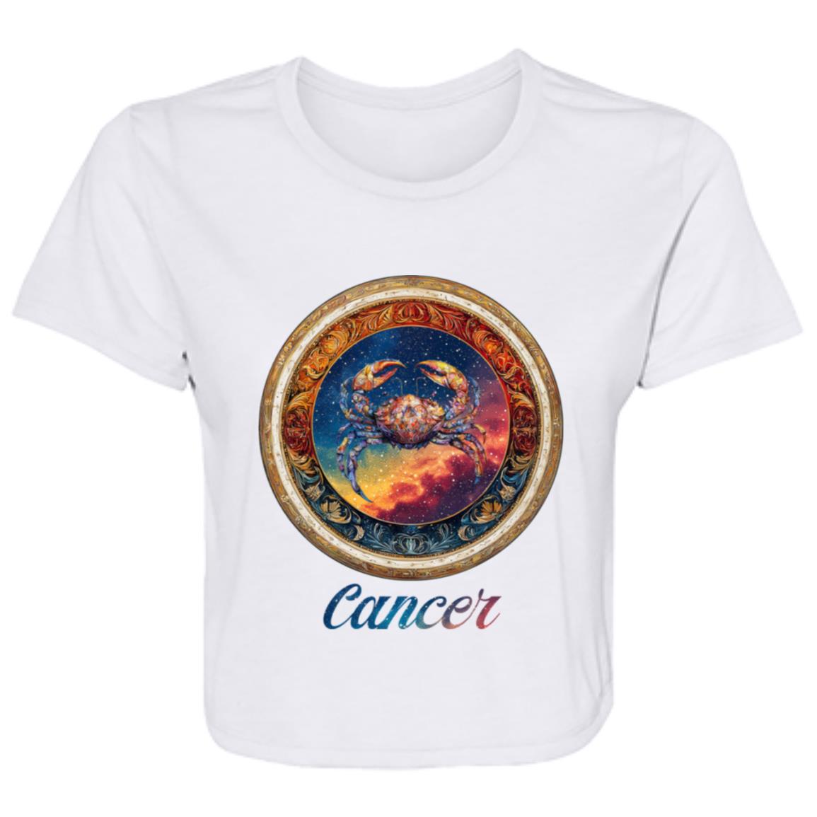 Flowy Cropped Tee Zodiac Cancer