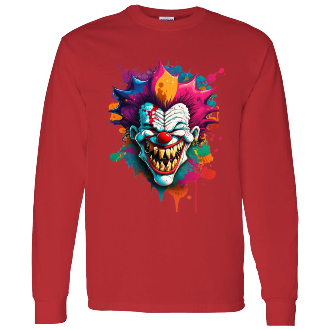 LS T-Shirt Paint Splatter Clown