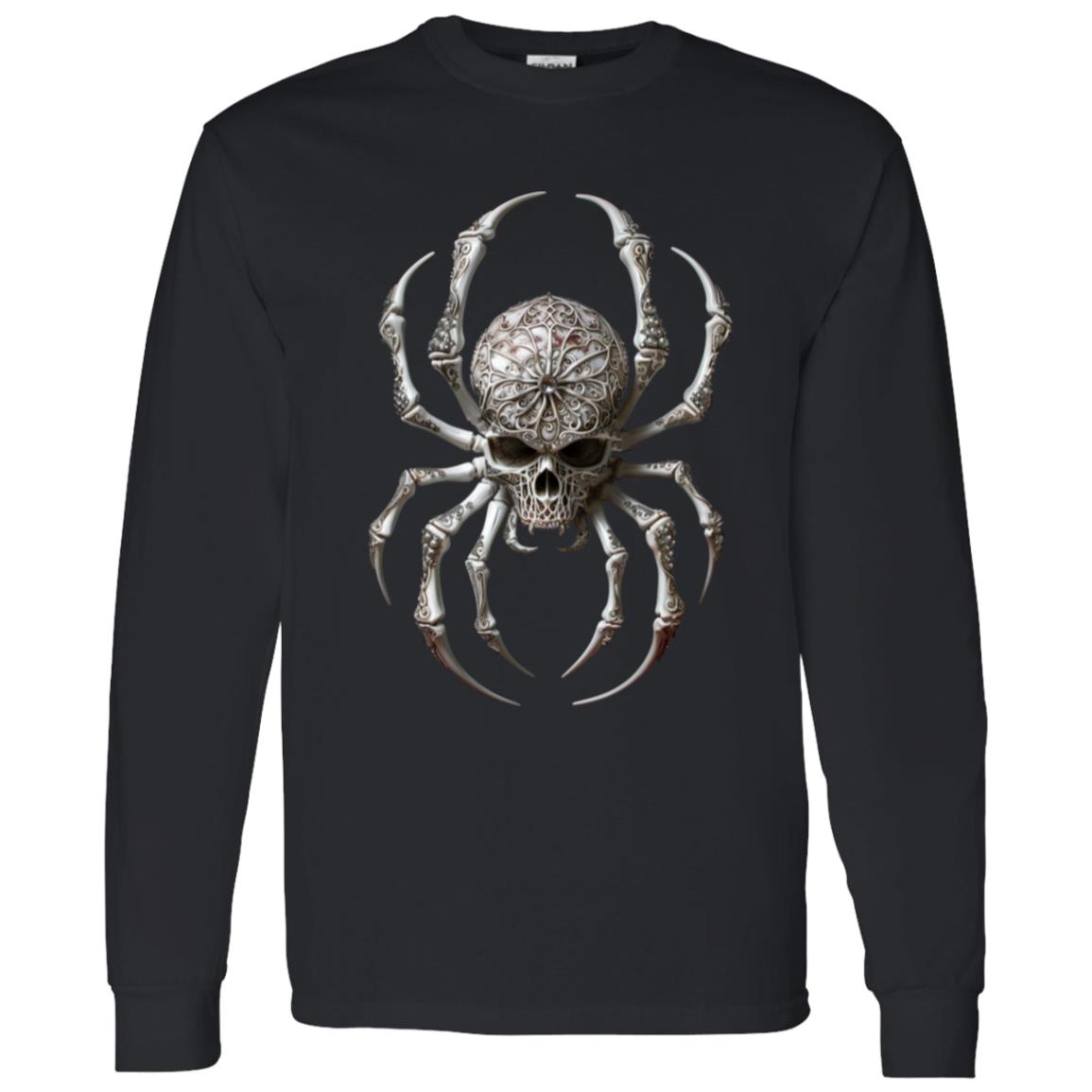 LS T-Shirt Ornamental Skull Spider