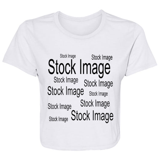 Flowy Cropped Tee Stock Image