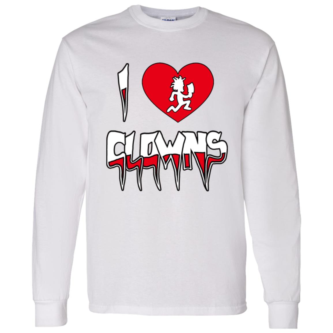 LS T-Shirt I Love Clowns