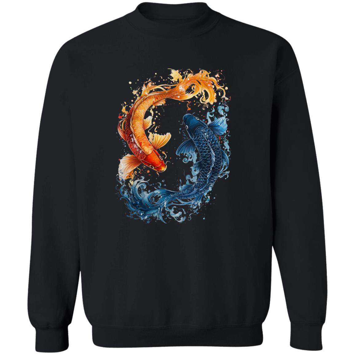 Pullover Sweatshirt Koi Fish