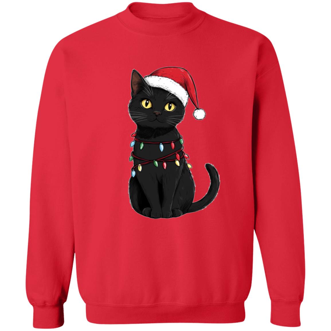 Pullover Sweatshirt Festive Cat