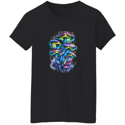 Oversized T-Shirt Colorful Mushroom Cluster