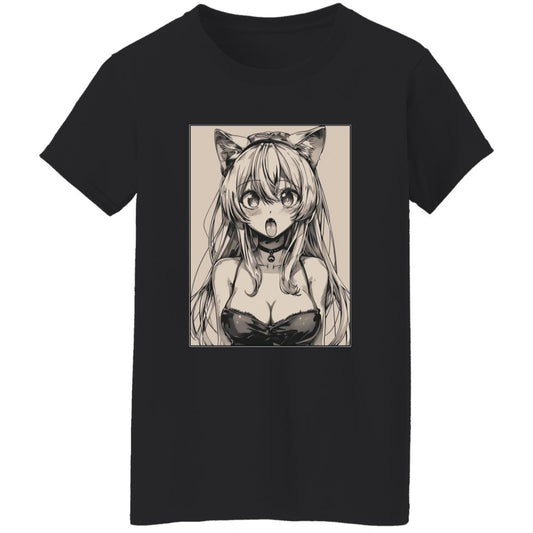 Oversized T-Shirt Anime Cat Eared Girl