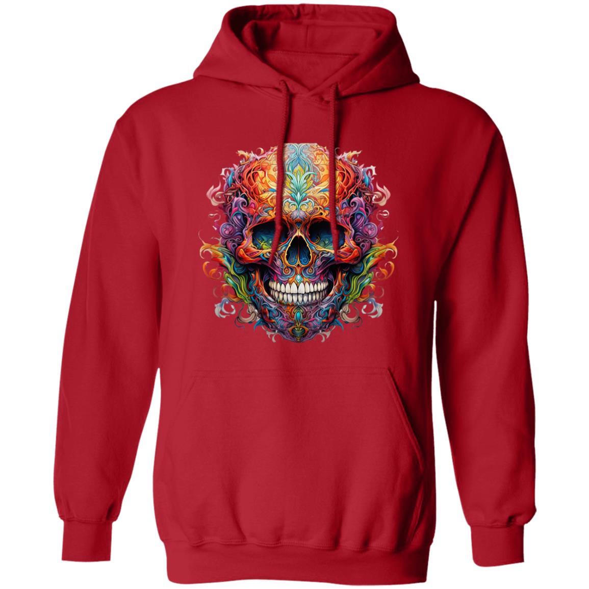 Pullover Hoodie Ornamental Skull