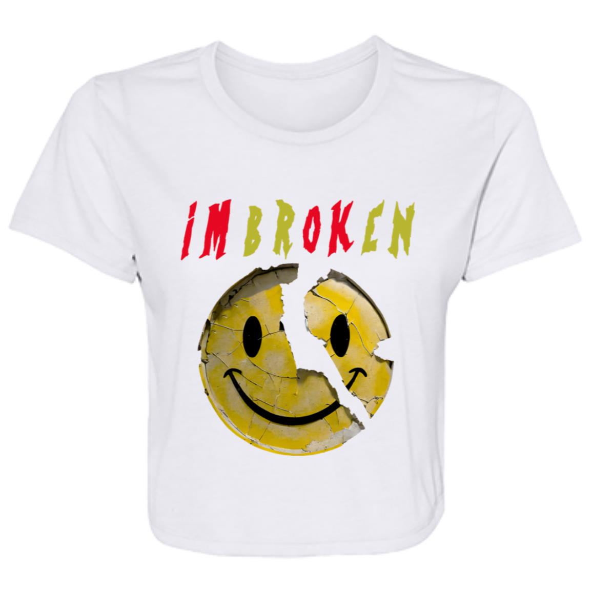 Flowy Cropped Tee IM brOKen
