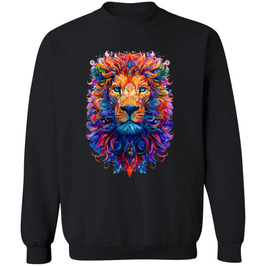Pullover Sweatshirt Psychedelic Lion