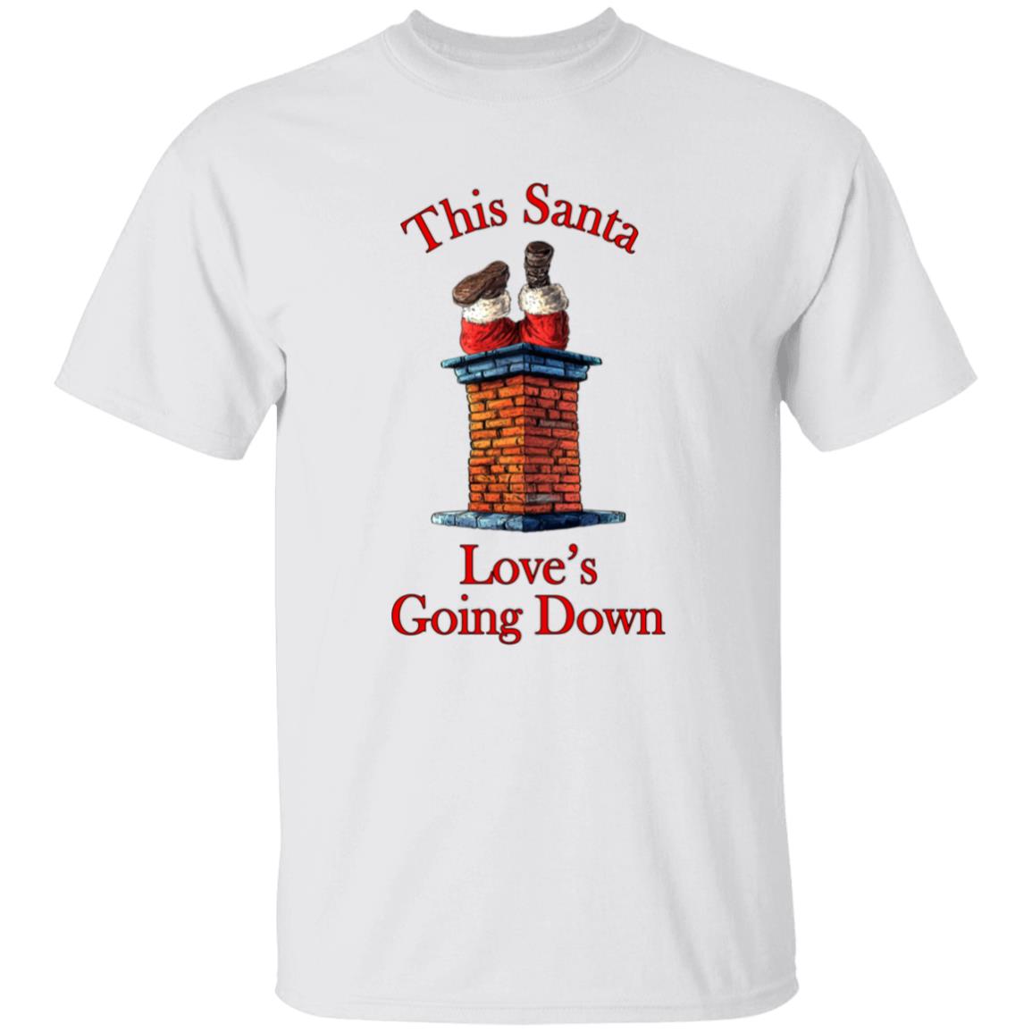Oversized T-Shirt This Santa Love's Going Down