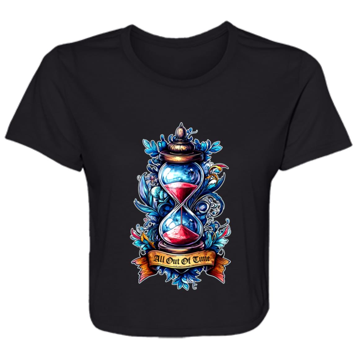 Flowy Cropped Tee All Out Of Time
