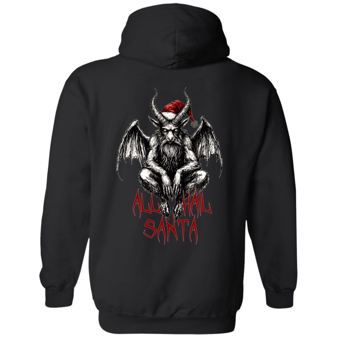 Zip Up Hooded Sweatshirt All Hail Santa