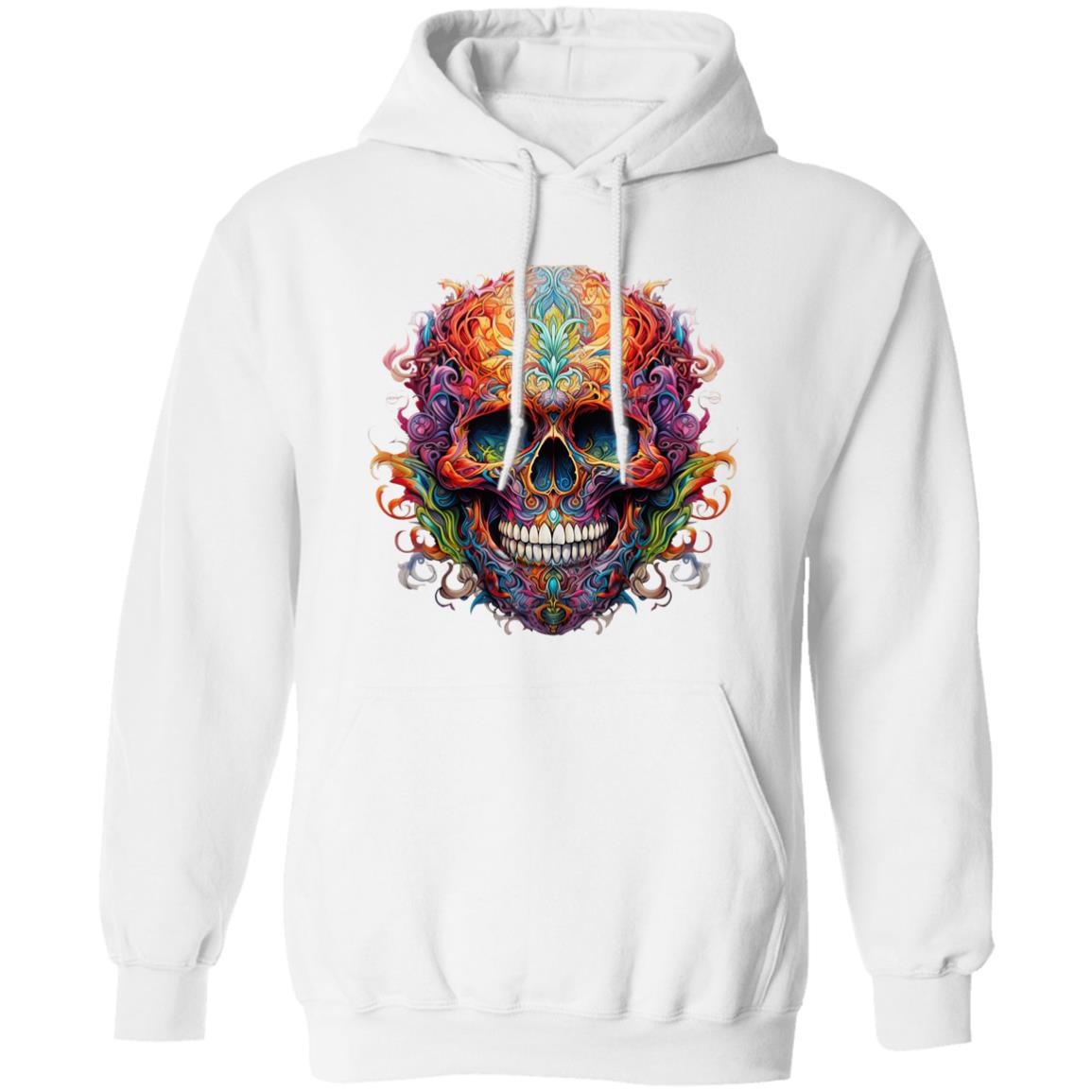 Pullover Hoodie Ornamental Skull