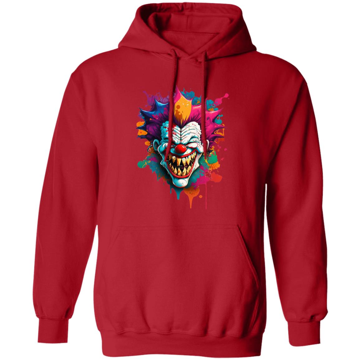 Pullover Hoodie Paint Splatter Clown