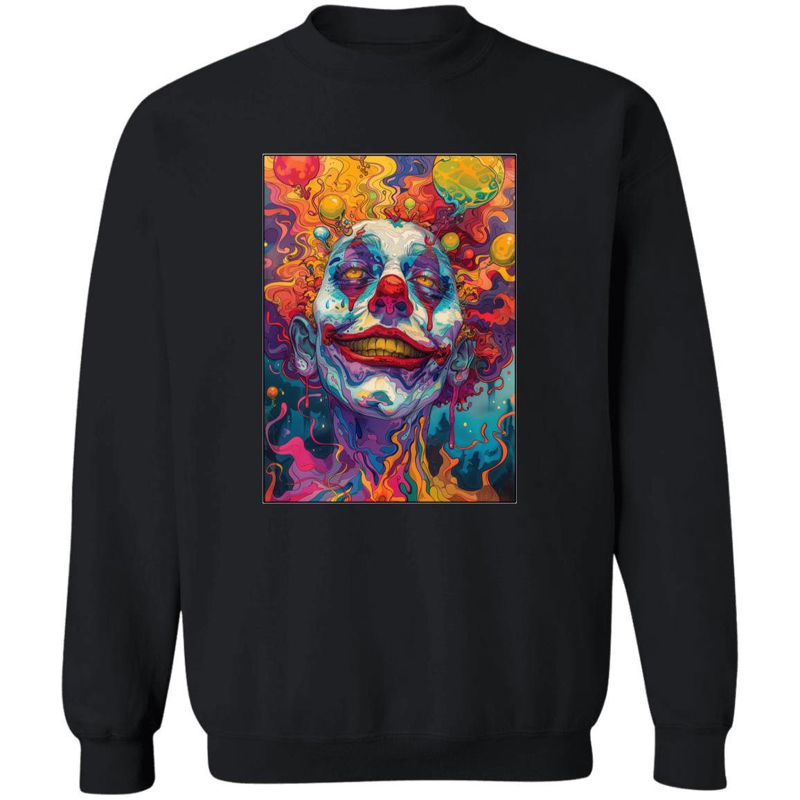 Pullover Sweatshirt Psychedelic Clown