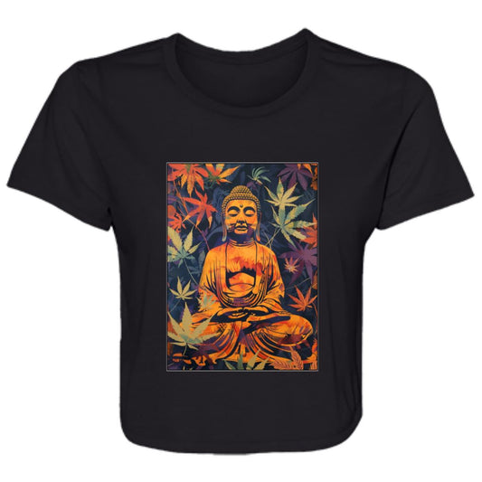 Flowy Cropped Tee Buddha