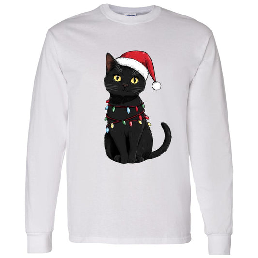 LS T-Shirt Festive Cat
