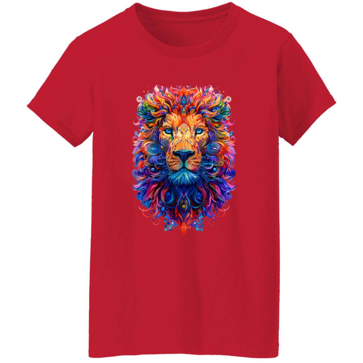 Oversized T-Shirt Psychedelic Lion