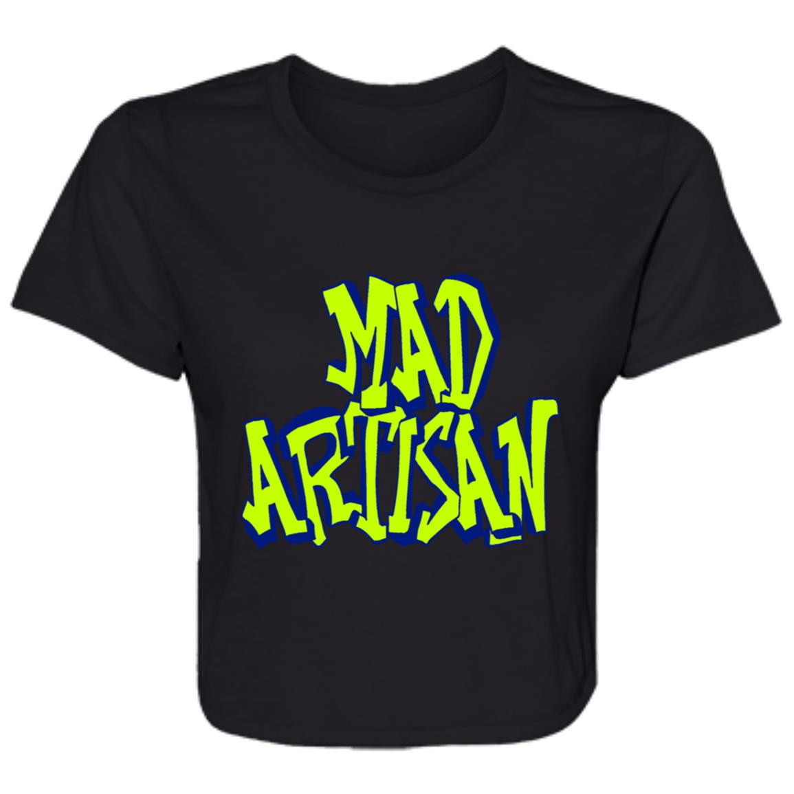 Flowy Cropped Tee Mad Artisan Graffiti Logo