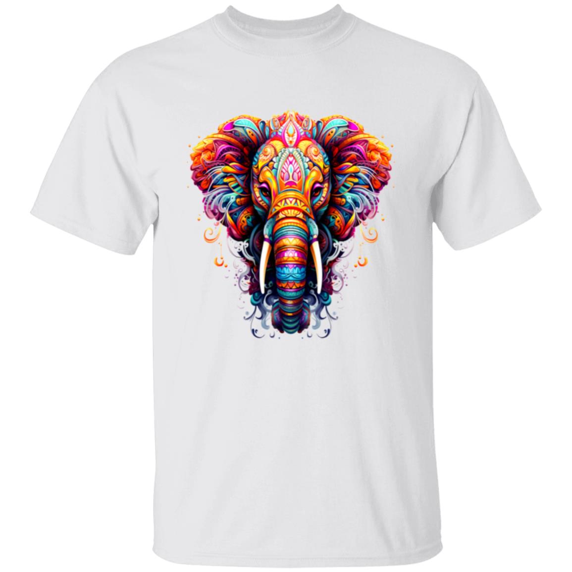 Oversized T-Shirt Psychedelic Elephant