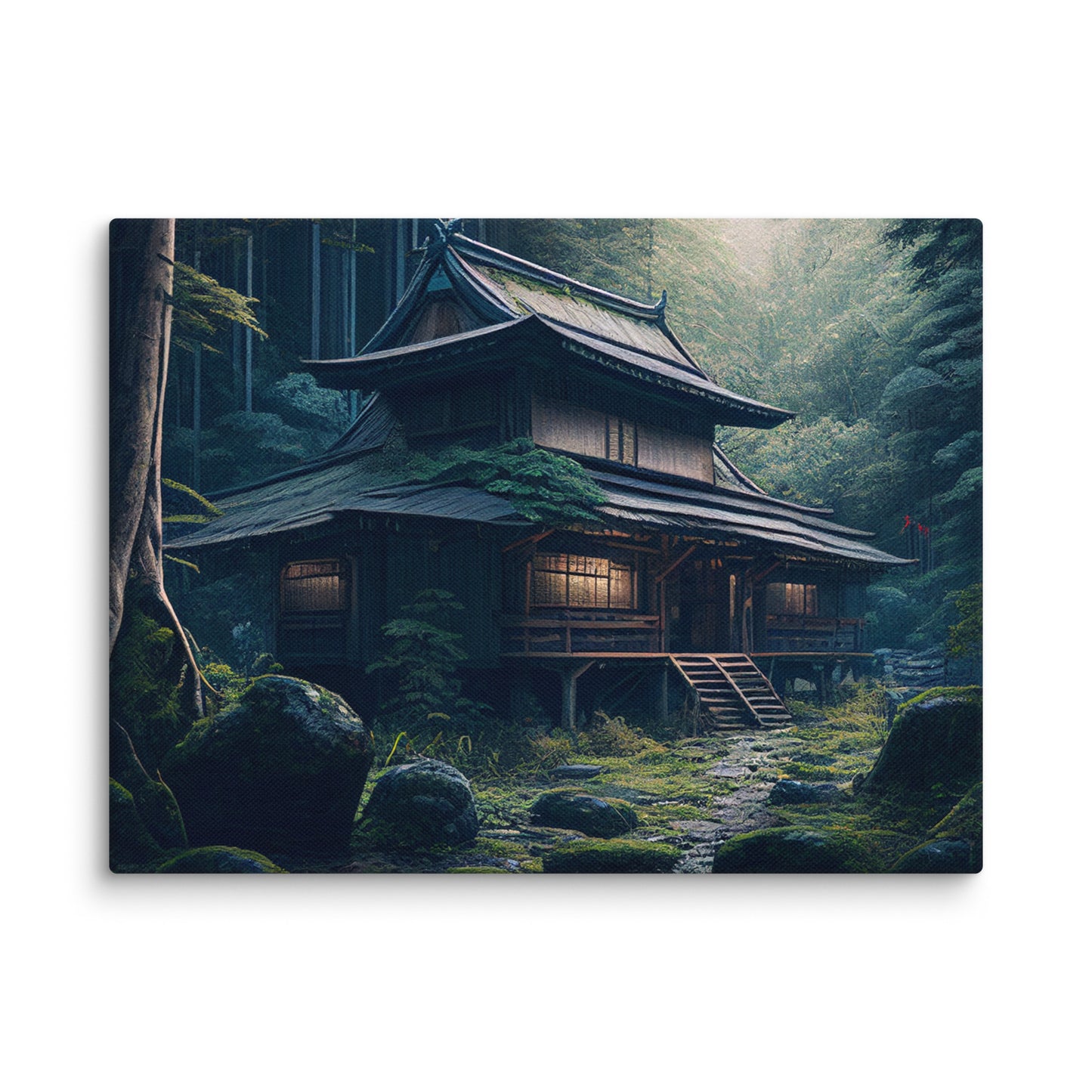 Canvas Desolate Japanese Hut