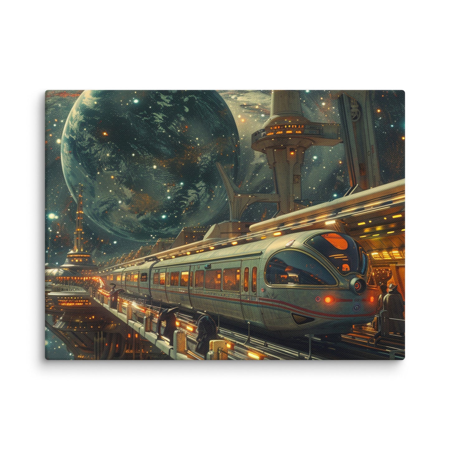 Canvas Space Train Staion