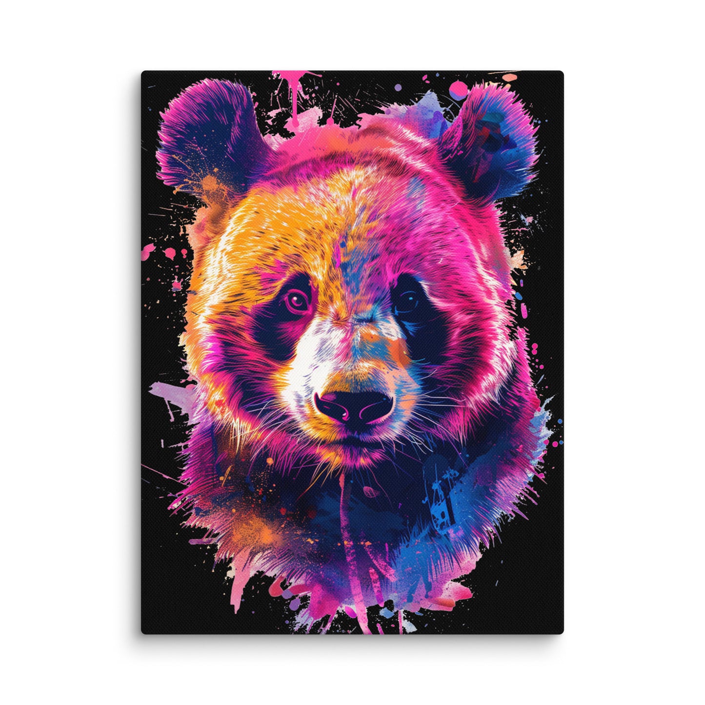 Canvas Abstract Panda