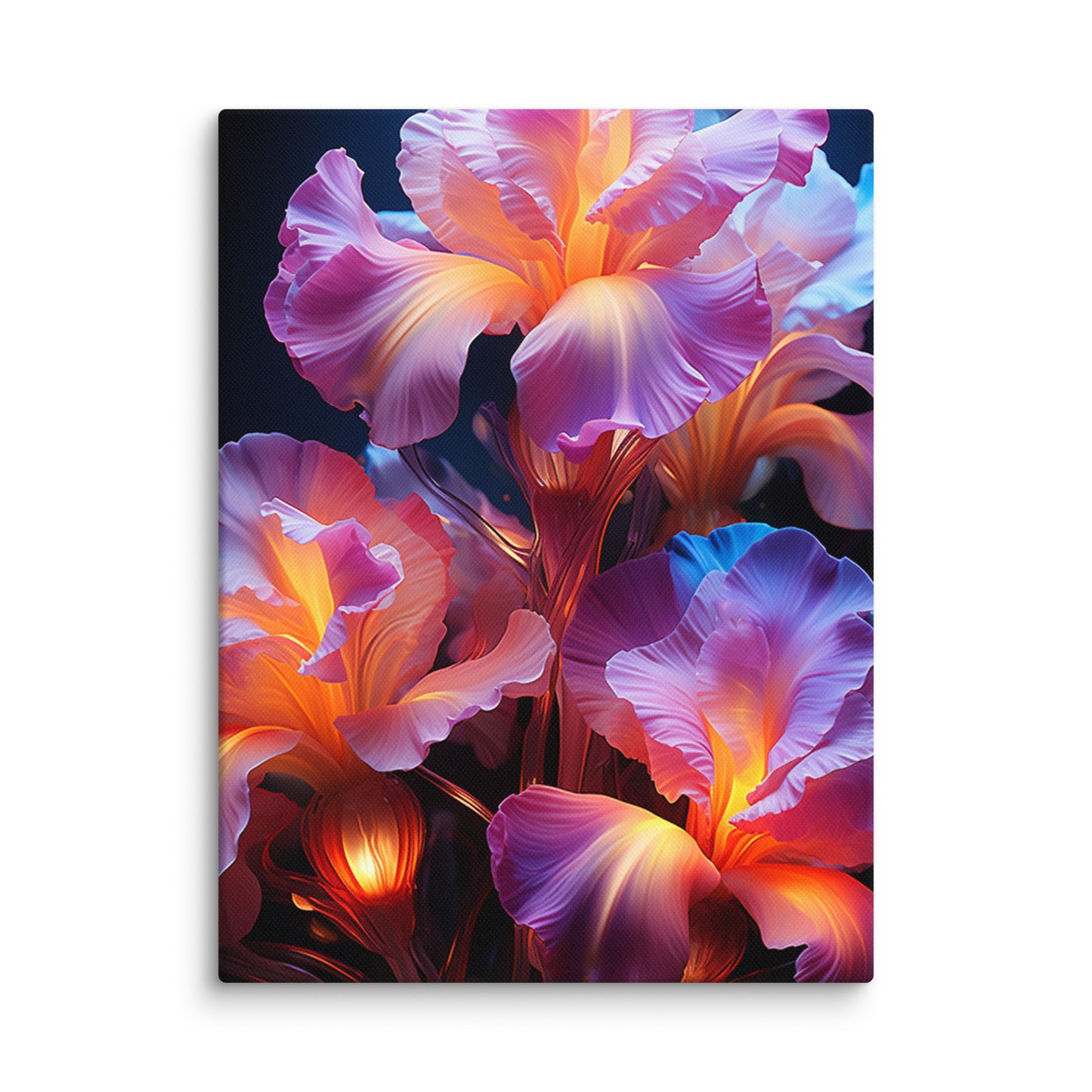 Canvas Iris Flower