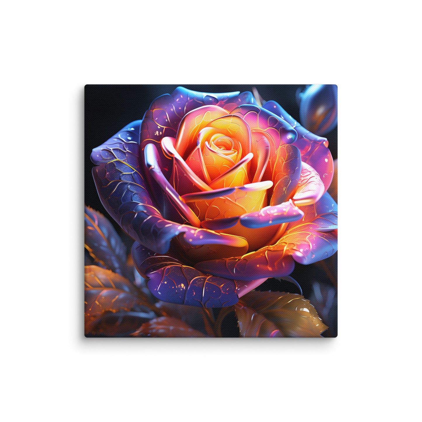 Canvas Rose Flower