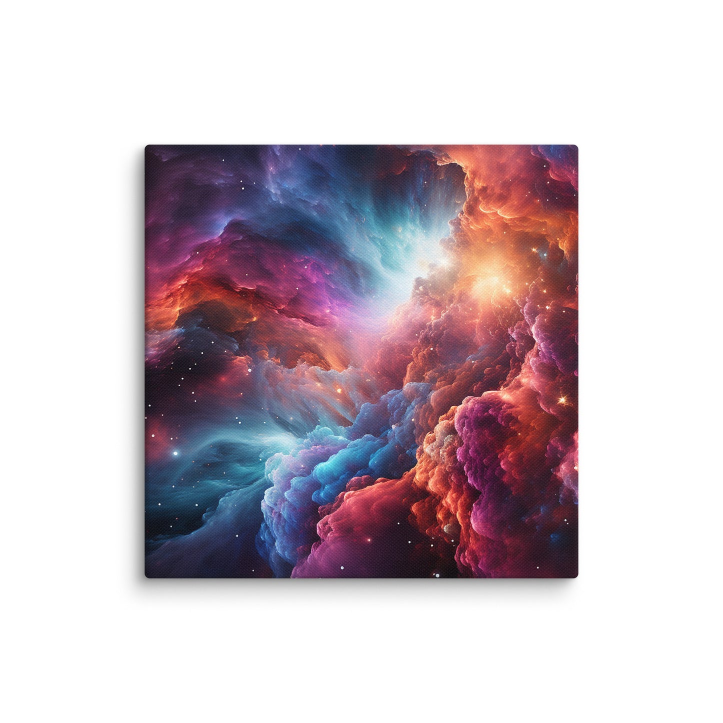 Canvas Colorful Nebula Cloud