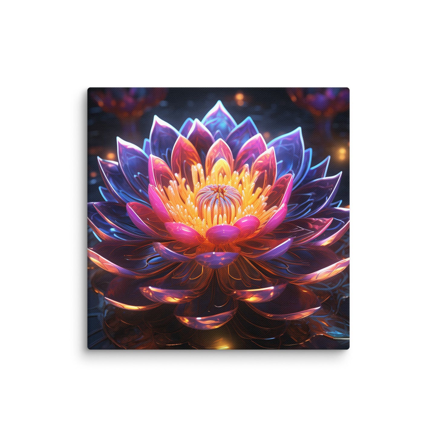 Canvas Lotus Flower