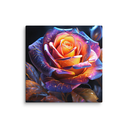 Canvas Rose Flower