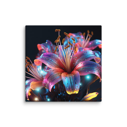 Canvas Lily Flower