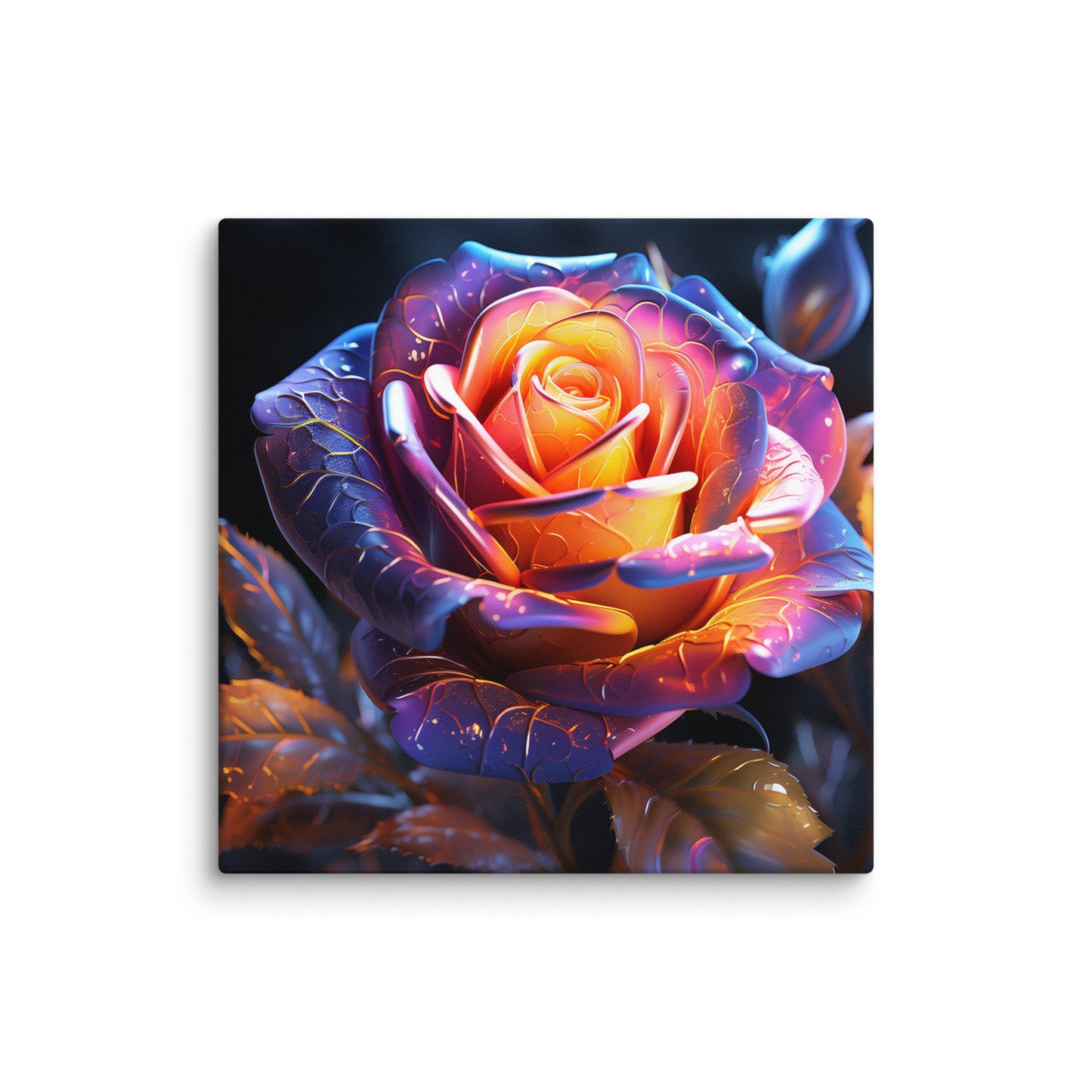 Canvas Rose Flower