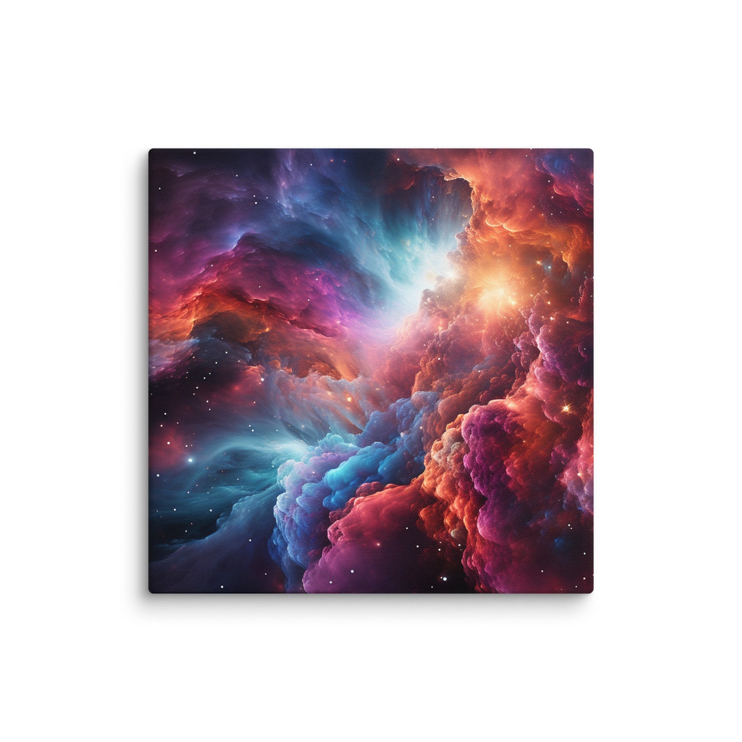 Canvas Colorful Nebula Cloud