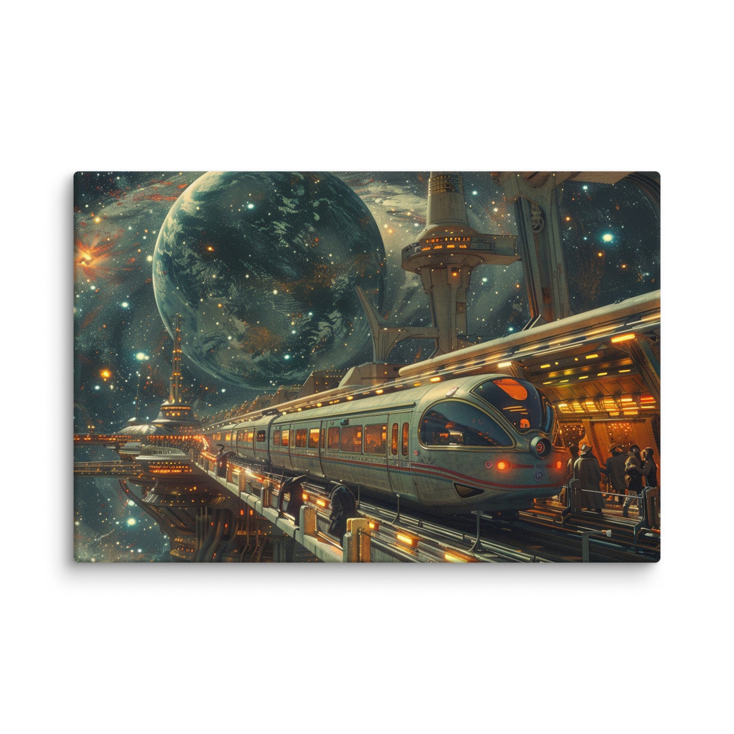 Canvas Space Train Staion